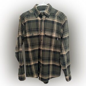 Wolverine Black and Tan Plaid Shirt
